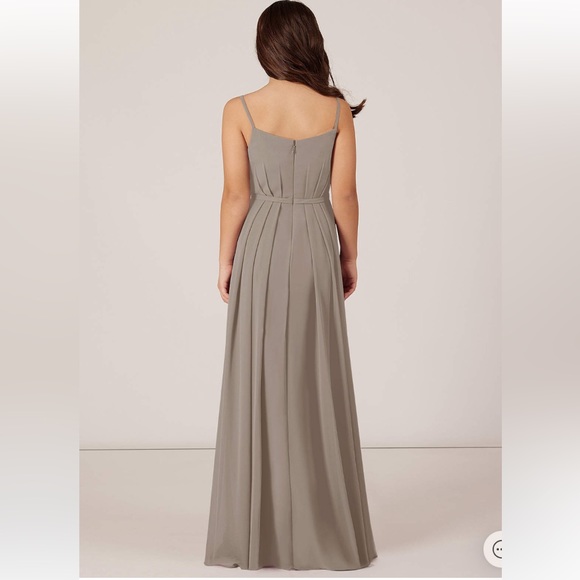 Jr. Bridesmaid Dress Azazie Taupe - Picture 1 of 13